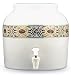 Ceramic Water Crock Dispenser - Tsar Gold Band