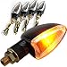 Produkt-Bild: 4x Motorrad Blinker CARBON Roller Orange Beleutchtung Lampe HELL GELB #418