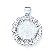 14k White Gold Miraculous Medal