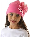Z: Candy Pink Peony Beanie Hat Toddler (18m/3y)