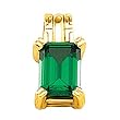 14K Yellow Gold Chatham Created Emerald Pendant