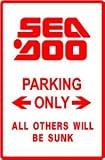 SEA DOO PARKING ONLY boat sport street sign