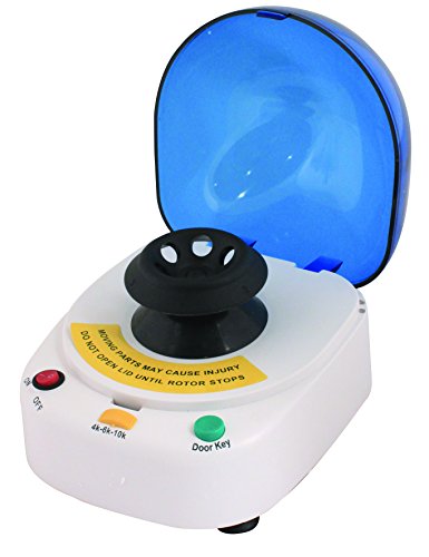 Bio Lion Centrifuge, XC-4610K, Mini desk-top centrifuge, with two separate rotor options, provides speeds of 4,000 rpm with 900g maximum RCF, 6000 rpm with 2,000 g maximum RCF and 10,000 rpm with 5,000 g maximum RCF