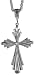 Sterling Silver 2 3/16 (56 mm) Diamond Cut Cross Pendant