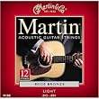 Martin M190 Light 12-String Acoustic Guitar Strings