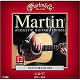 Martin M190 Light 12-String Acoustic Guitar Strings