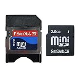Original Sandisk Mini SD Karte 2GB mit Adapter Neu + Ovp.