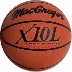 MacGregor X 10L Indoor Basketball Leather Game Balls