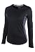 Mountain Warehouse Endurance Womens Breathable Mesh UV Protection Wicking Long Sleeved V Neck Top Black 10