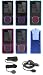 PCMICROSTORE Brand (2nd Generation) Microsoft Zune 4GB 8GB Crystal Carrying Case with Removable Belt Clip - Bundled with 12v Rapid Premium Car Charger and Home Travel Wall AC Adapter Charger - 5 Color Choices