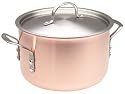 Calphalon Tri-Ply Copper 6-Quart Saucepot with Stainless-Steel Lid