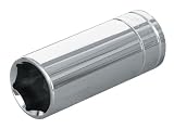 Deep Socket, 6 Point CRV - 1/2 Inch Drive x 22 MM