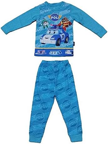 Mylilangelz Little Boys' Robocar Poli Sleepwear 2Y Blue