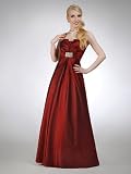 CityGirl - 3426 Abendkleid Ballkleid 1-teilig in Weinrot Gr. 44