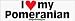   - I Love My Pomeranian - bumper stickers (Medium)