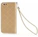 For iPhone 5,iPhone 5 Case,iPhone 5 Phone Case,iPhone 5 Wallet Case,iPhone 5 Leather Case,iPhone 5 Case for Women,Canica Wallet Flip Leather Case Pouch Cover for iPhone 5 5S Gold