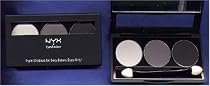 NYX 3 Color Eyeshadow Trio #1 White/Grey/Black