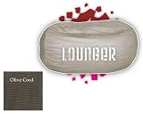 Comfort Sac Lounger Sac Olive Cord By Elite Furniture