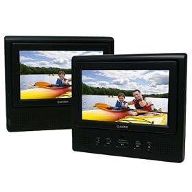 Axion AXN-6979 7-Inch Dual Screen Portable DVD Player (Black)