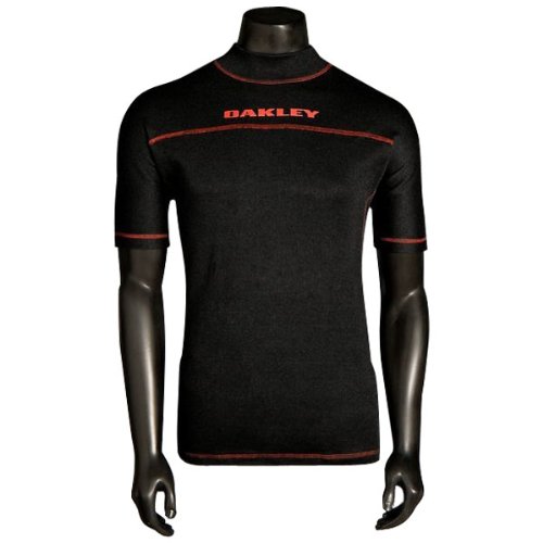 Oakley Base Layer Men’s Short-Sleeve Top Racewear T-Shirt/Tee – Black / Medium