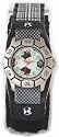 Boys Watch with Football Dial and Black Velcro Strap