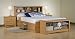 Prepac MBD-5600-3K / MBQ-6200-3K - Maple Sonoma Captain's Platform Full / Double