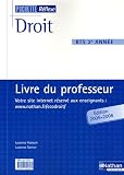 Droit BTS 2e ann�e : Livre du professeur