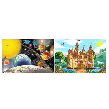 Childrens Toyshop  Toys : Solar System and Castle Floor Puzzle Assortment