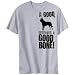 T-Shirt Silver Gray  A Good Belgian Malinois Deserves A Good Bone  Dog