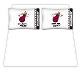 Sports Coverage Miami Heat Micro Fiber Sheet Set - Full