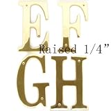 BOLTON 6 Inch Solid Brass House Letters Available A-Z Price Is For Each Letter. Please Send Us An Email To Let Us Know What Letters You Need