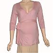 Wrap Tie Waist Maternity Shirt
