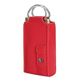 Brunello Two Bottle Wine Tote with Corkscrew - Red
