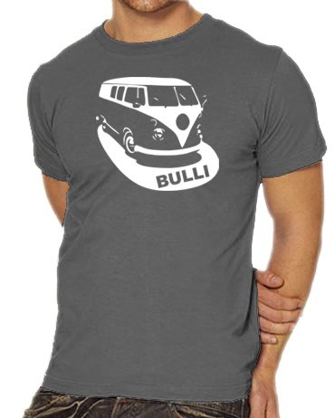 Touchlines Unisex/Herren T-Shirt VW Bulli, darkgrey, L, B1682 Preisvergleich