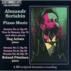 Alexandr Scriabin Piano Music by Alexander Scriabin, Dag Achatz, and Roland Pöntinen (Audio CD - 1996) - Import