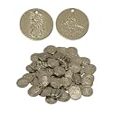 Nickled Brass Coins, Small, 20mm, 100 Ct