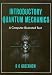 Book Introductory Quantum Mechanics, (A Computer Illustrated Text)