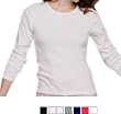 Anvil Ladies' 1x1 Rib Long-Sleeve Scoopneck Tee, (A-1444)