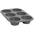 Baker's Secret Basics Nonstick 6-Cup Texas Muffin Pan