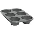 Baker's Secret Basics Nonstick 6-Cup Texas Muffin Pan