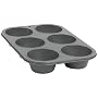 Baker's Secret Basics Nonstick 6-Cup Texas Muffin Pan