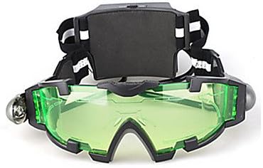 Night Vision Goggles with LED Lights Green Lens with Etched Graphic