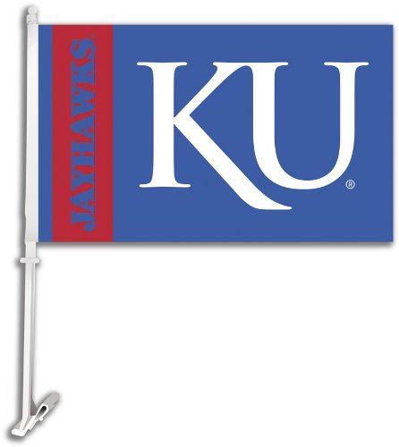 NEOPlex 2-sided College Car Flag - Kansas Jayhawks