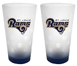St. Louis Rams Frosted Pint Glass (16-Ounce, Set of 2)