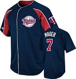Joe Mauer Minnesota Twins Navy Double Play Jersey