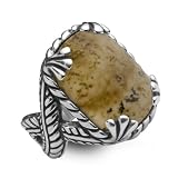 Carolyn Pollack Sterling Silver Pastel Illusions Picture Jasper Ring