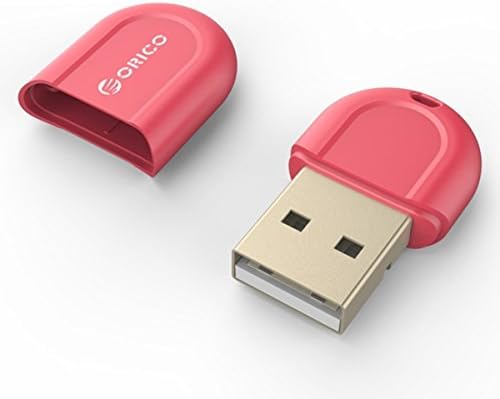 XYuan ORICO BTA-408 Bluetooth 4.0 USB Adapter Audio Receiver with Features of CSR8510 Chip/Low Energy/Freedrive/3Mbps Transfer Rate, Compatible for WINDOWS and MAC (Red)