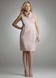 41B6Uoav0fL. SL160  Davids Bridal Sleeveless Stretch Taffeta Dress with Ruffle Style 9104L