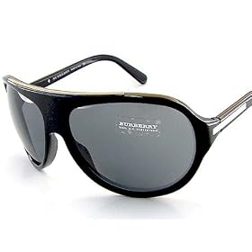 New BURBERRY 4003 3001 87 Sunglasses 64-14-130 Grey Lens Black Frame