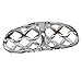 Fashion Punk Style Rhinestone Hollow Fingers Ring-Silver